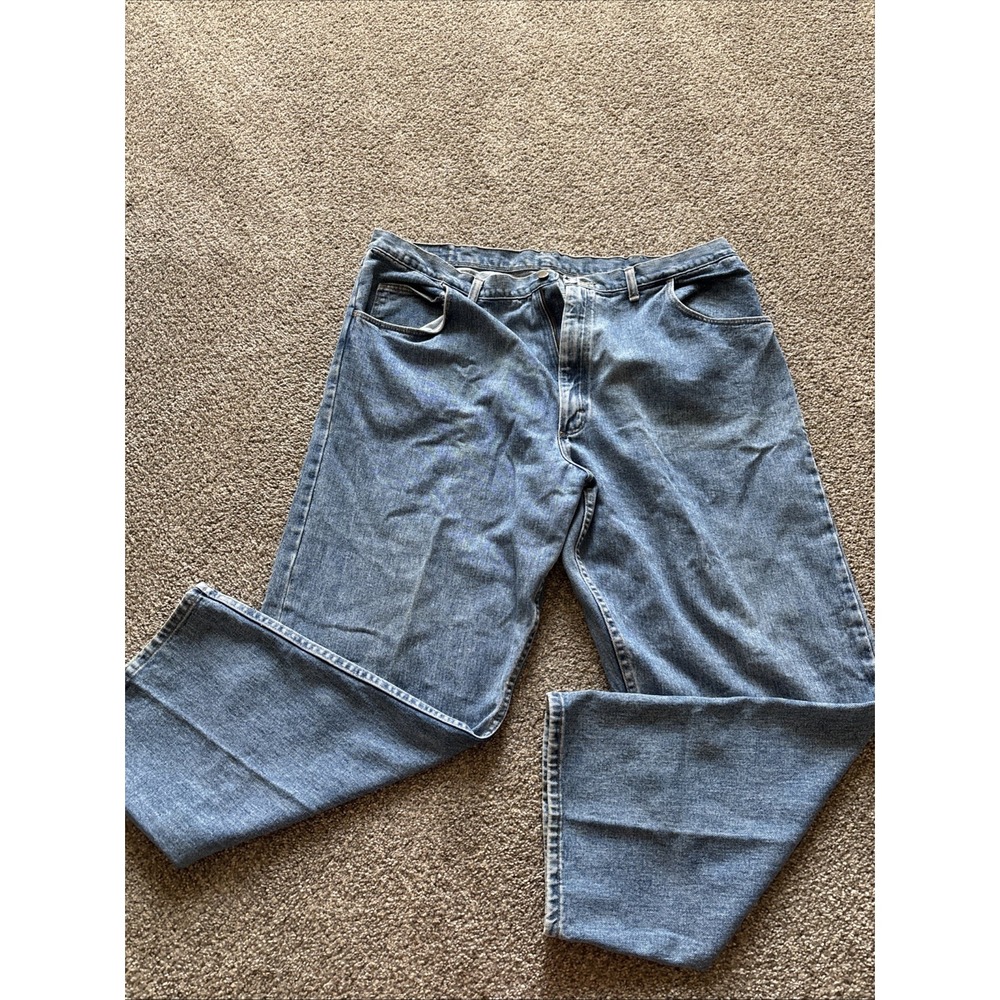 Vintage‎ Mens Light Wash Wrangler Jeans Size 42X30